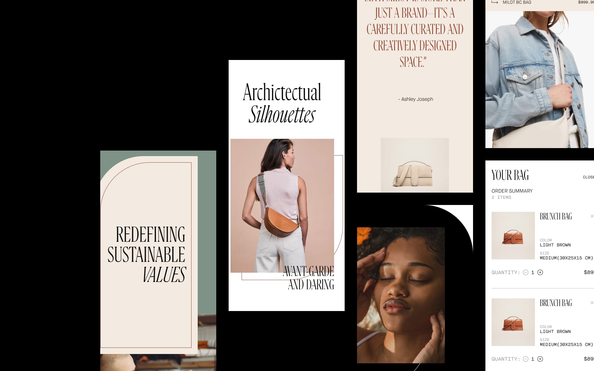 Seth Milot portfolio collage